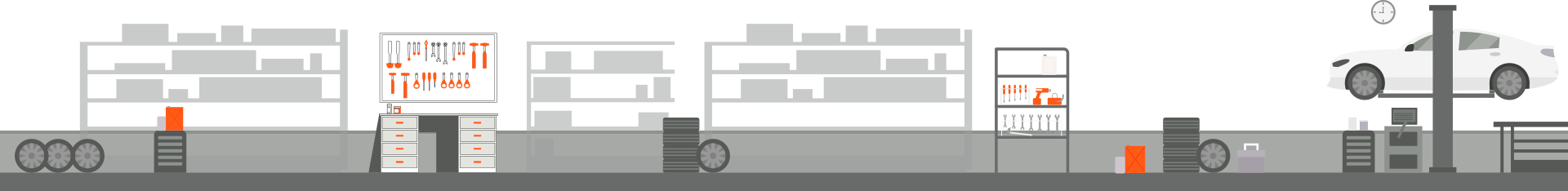 imagen vectorial representando sector automotriz